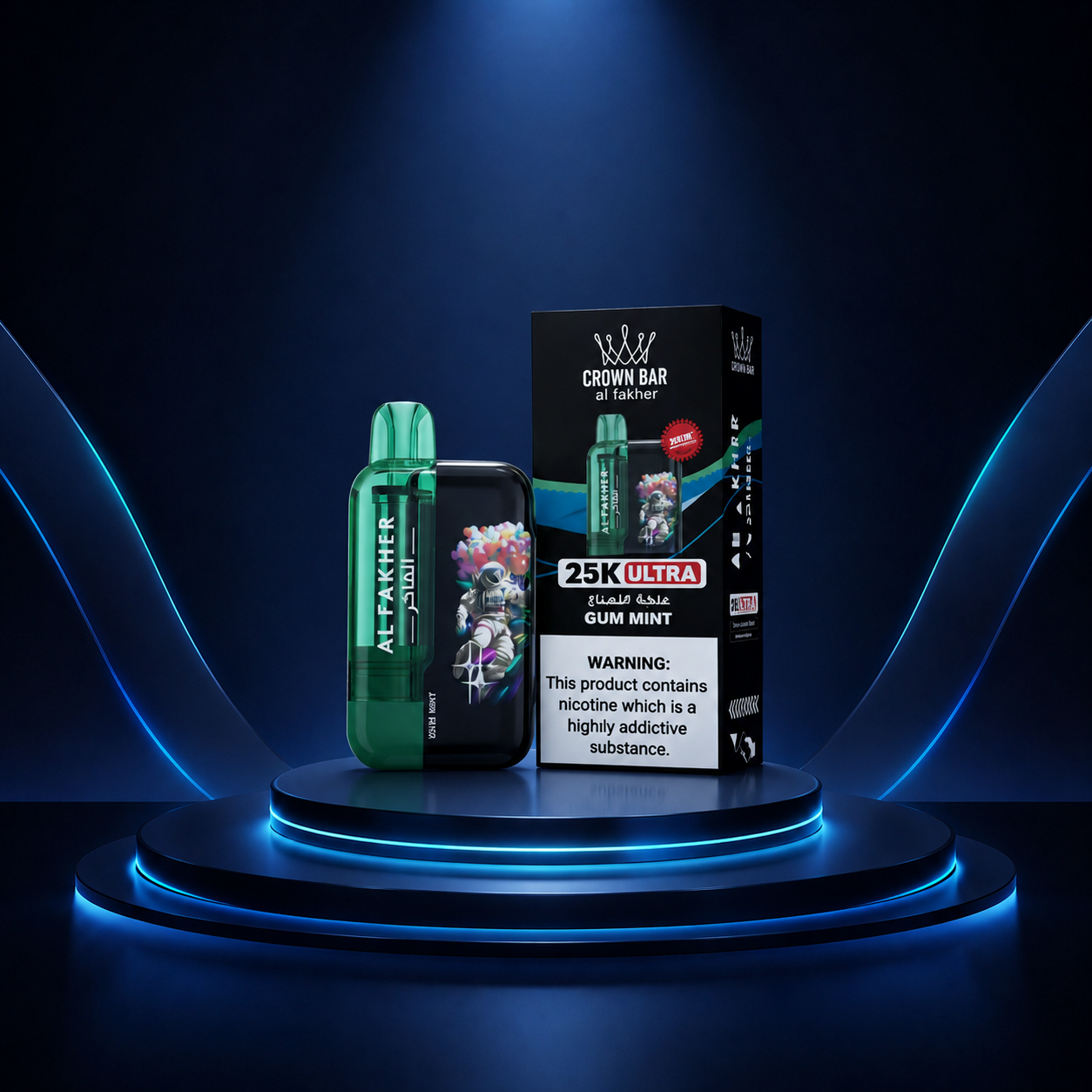 Al Fakher Crown Bar Ultra 25K Portugal - vapes descartáveis, sabores de vape, 25000 puffs