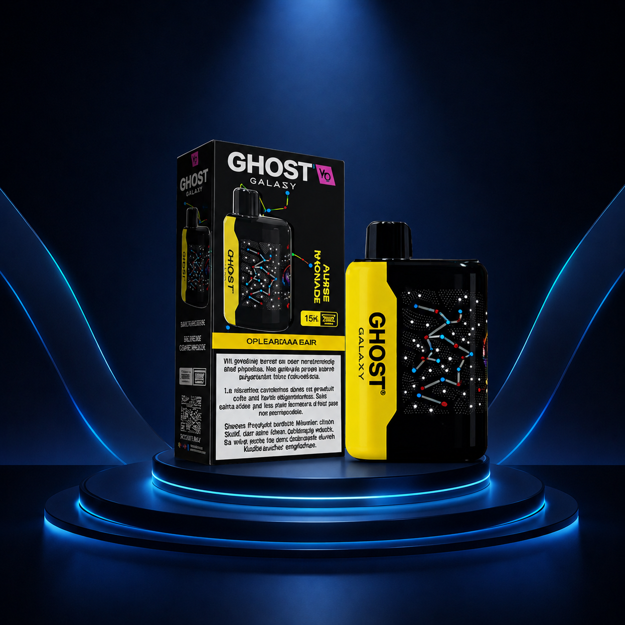 Ghost Galaxy 25K Portugal - vape descartável com nicotina, muitos puffs, 25000 puffs