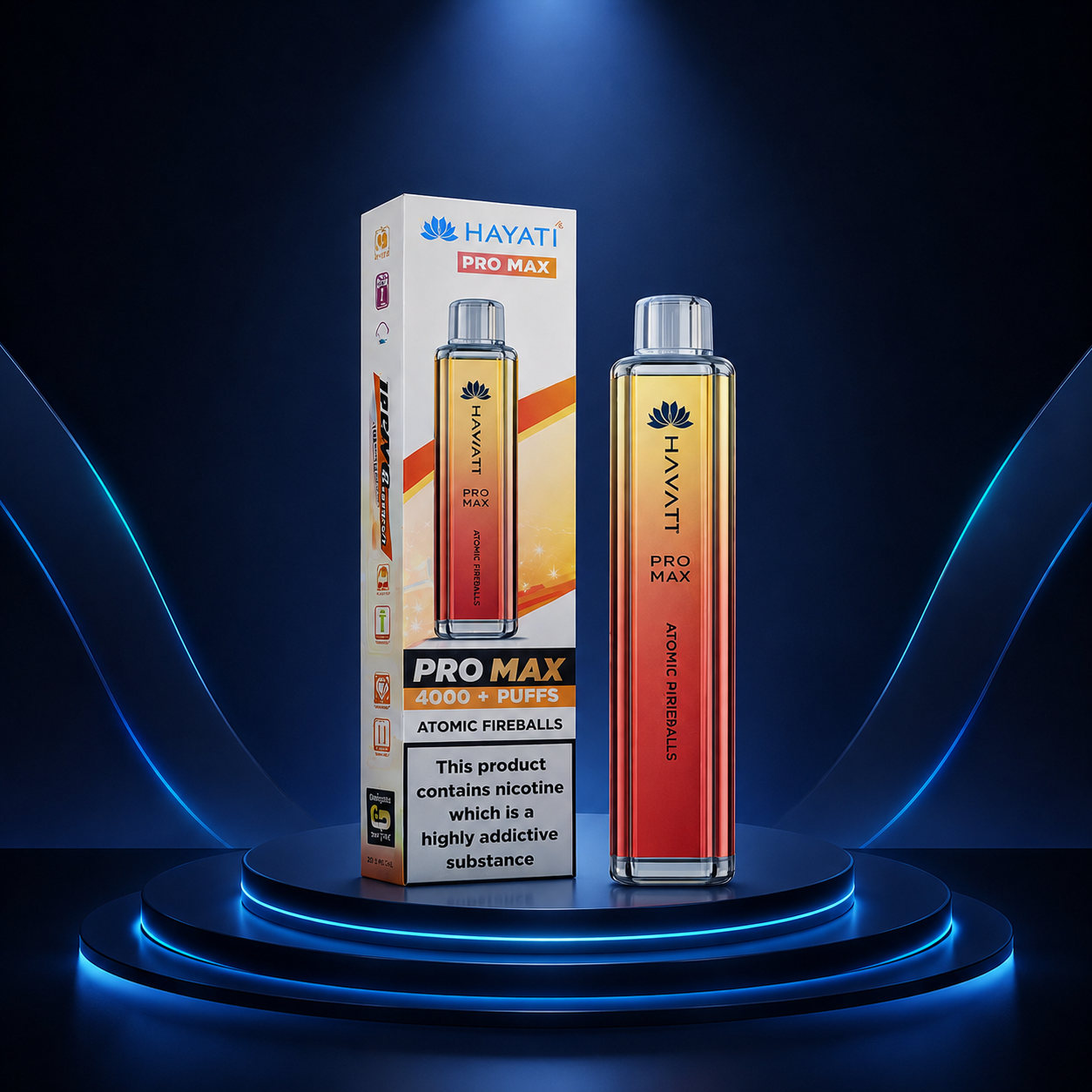 Hayati Pro Max 4000 Portugal - vape descartável, sabores de vape, 4000 puffs