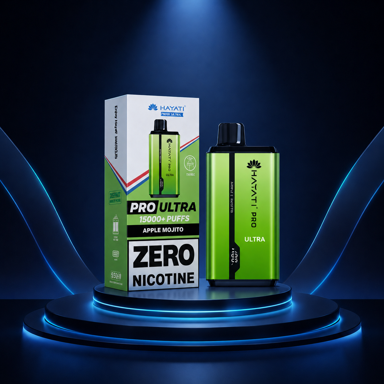Hayati Pro Ultra 15K Portugal - vape descartável sem nicotina, 15000 puffs, muitos puffs
