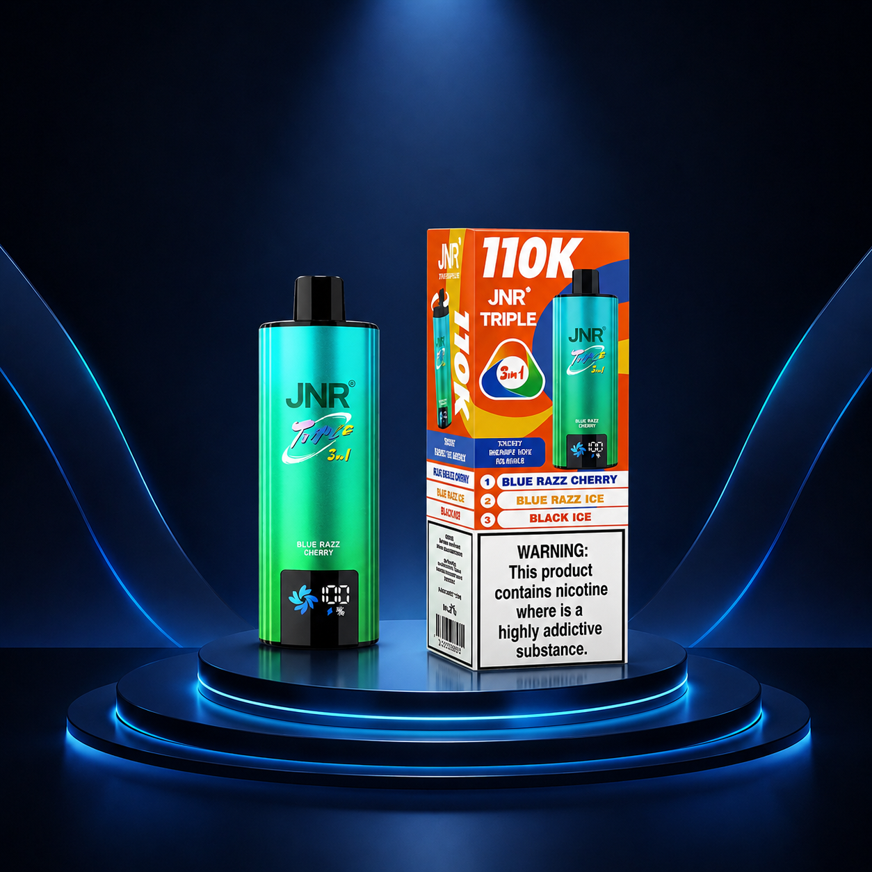 JNR Triple 3 em 1 110K Portugal - vape com nicotina, sabores de vape, 110000 puffs