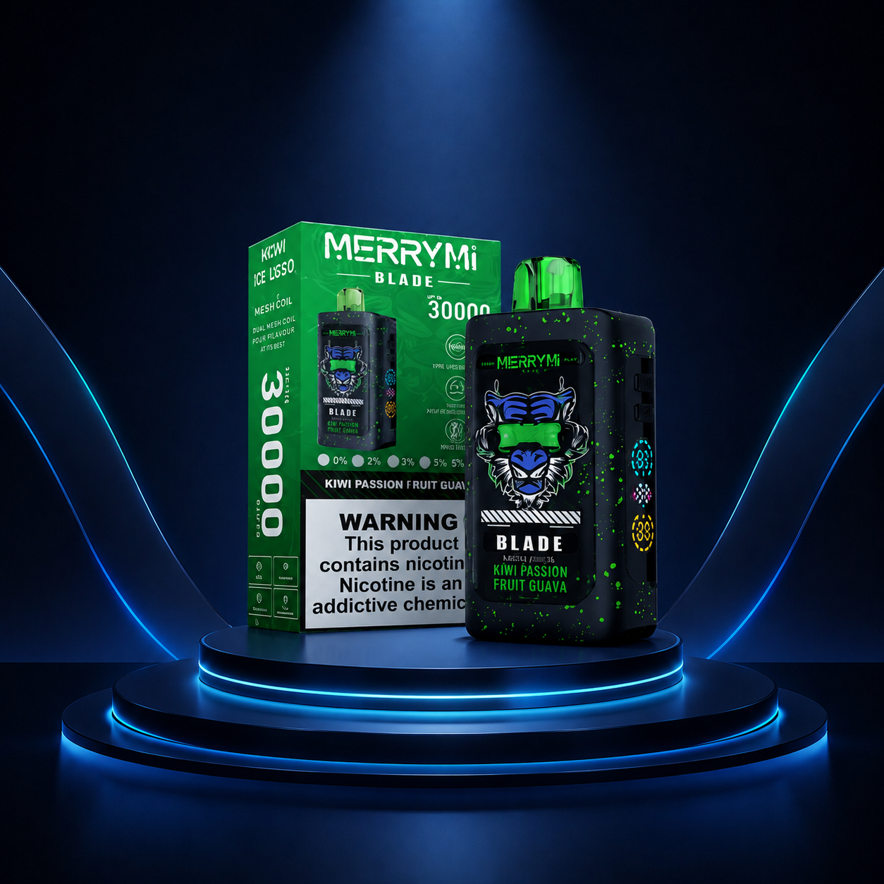 MerryMi Blade 30K Portugal - cigarro eletrónico descartável, sabores de vape, 30000 puffs