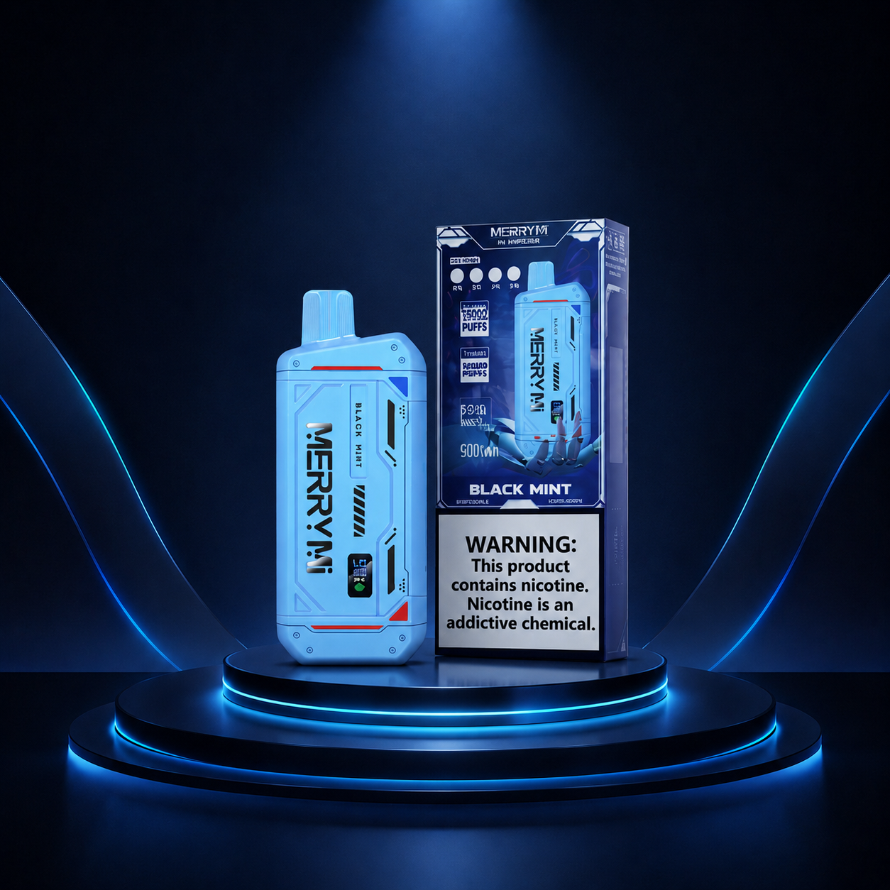MerryMi Mecha 16K Portugal - vape descartável com nicotina, muitos puffs, 16000 puffs